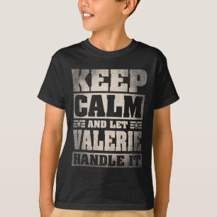 Valerie Name Personalisiert Valerie Vorname T-Shirt