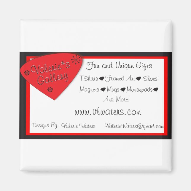 Valerie's Gallery Logo Magnet (Vorne)