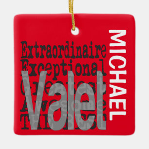 Valet Extraordinaire CUSTOM Keramikornament