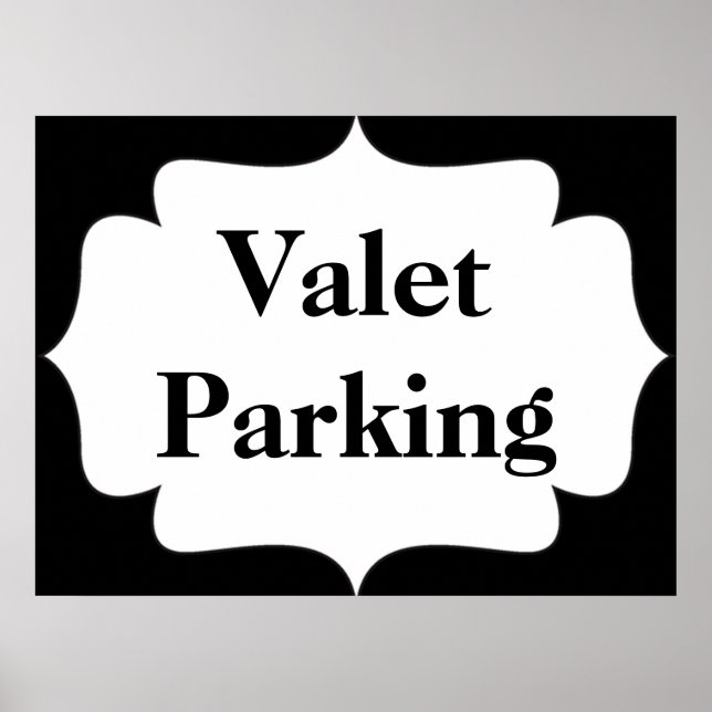 Valet Parking Poster (Vorne)