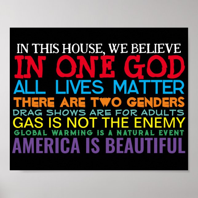 VALEURS CONSERVATRICES - POSTER (Devant)