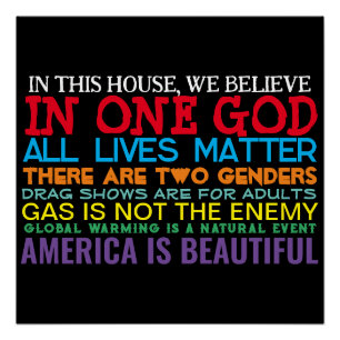 VALEURS CONSERVATRICES - POSTER GLOSSY