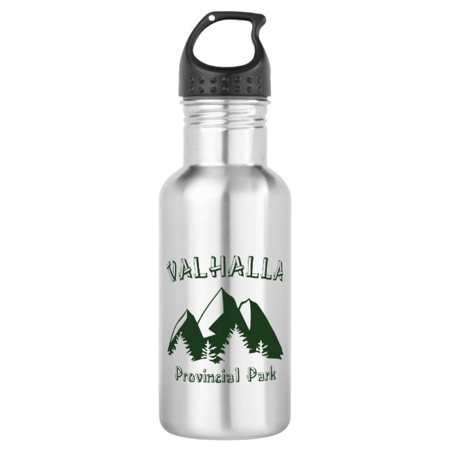 Valhalla Provincial Park Edelstahlflasche (Vorderseite)