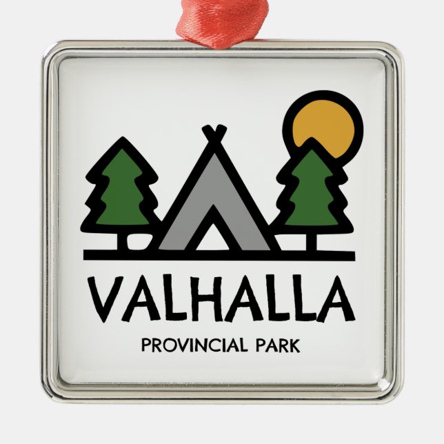 Valhalla Provincial Park Ornament Aus Metall (Vorne)