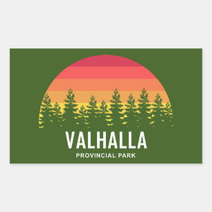 Valhalla Provincial Park Rechteckiger Aufkleber