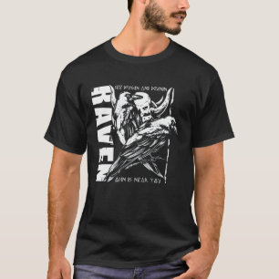Valhalla Raven Ravens Odin's Runes Norse Compass V T-Shirt