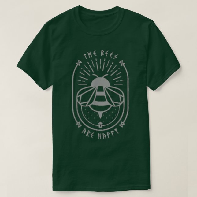 Valheim die Bienen sind glückliches Videospiel Ins T-Shirt (Design vorne)