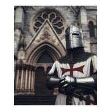 Valiant Silver Detailed Templar Ritter Historisch