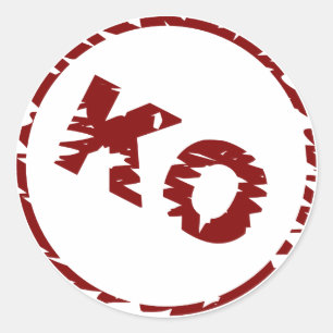 Validierungssymbol - KO - Aufkleber