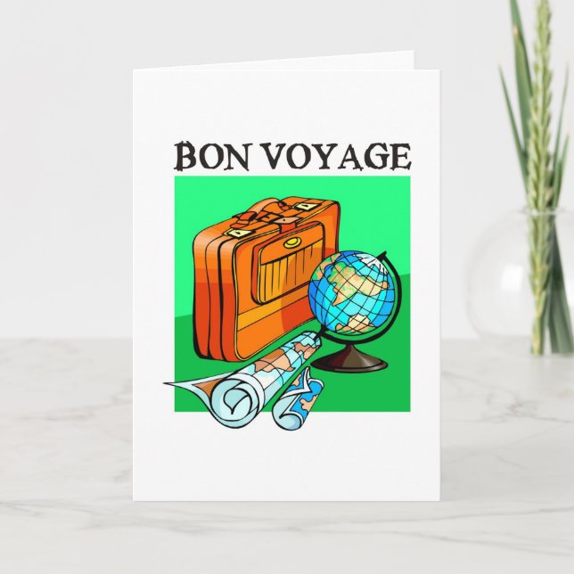 Valise, valise, carte et globe : Bon Voyage! (Devant)