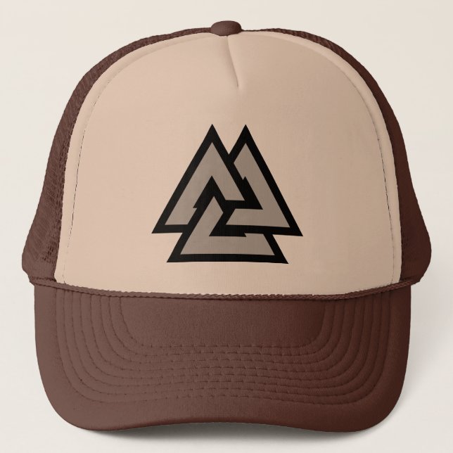 Valknut Fernlastfahrer-Hut Truckerkappe (Vorderseite)