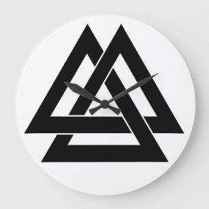 Valknut Große Wanduhr