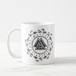 Valknut - Runen - 9 Edelsteine Tugend Tasse