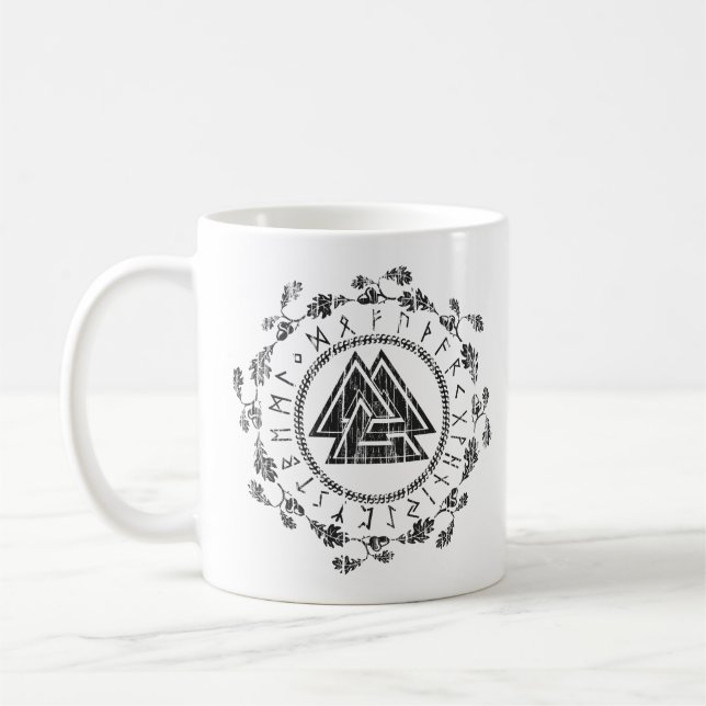 Valknut - Runes - 9 Nobles Vertus Mug (Gauche)