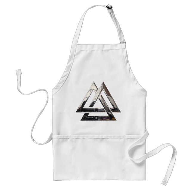 Valknut - silber schürze (Vorne)