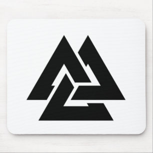 Valknut Symbol triquetra Mousepad