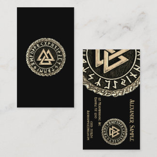 Valknut (WindingGOLD) Business Card Visitenkarte
