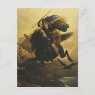 Valkyrie, 1865 (oil on canvas) postkarte