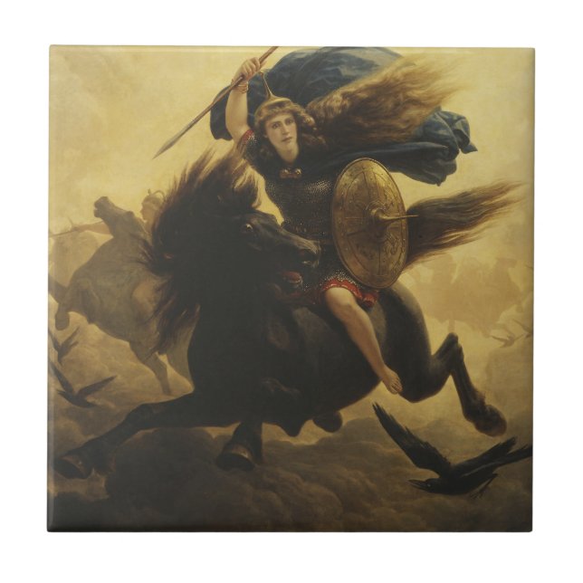 Valkyrie, 1865 (Öl auf Leinwand) Fliese (Vorderseite)