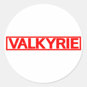 Valkyrie-Briefmarke Runder Aufkleber
