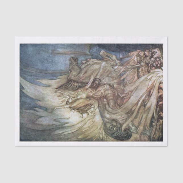 Valkyrie-Decoupage-Papierbildübertragung Seidenpapier (Vorderseite)