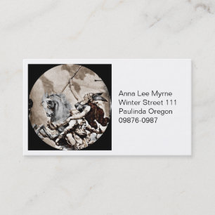 Valkyrie trägt Held zu Walhall Visitenkarte