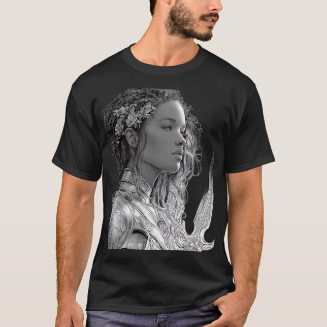 "Valkyrie Warrior Goddess Fantasy Art T - Shirt (Vorderseite)