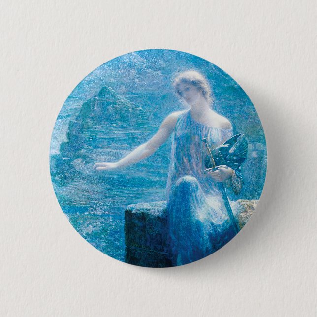 Valkyrie's Vigil von Edward Robert Hughes Button (Vorderseite)