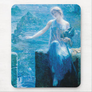 Valkyrie's Vigil von Edward Robert Hughes Mousepad