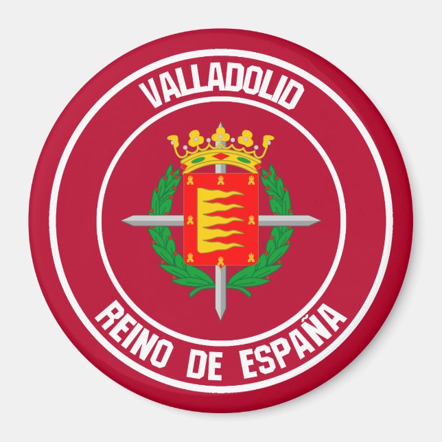 Valladolid RundEmblem Magnet (Vorne)