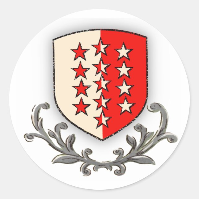 Vallais Runder Aufkleber (Vorderseite)