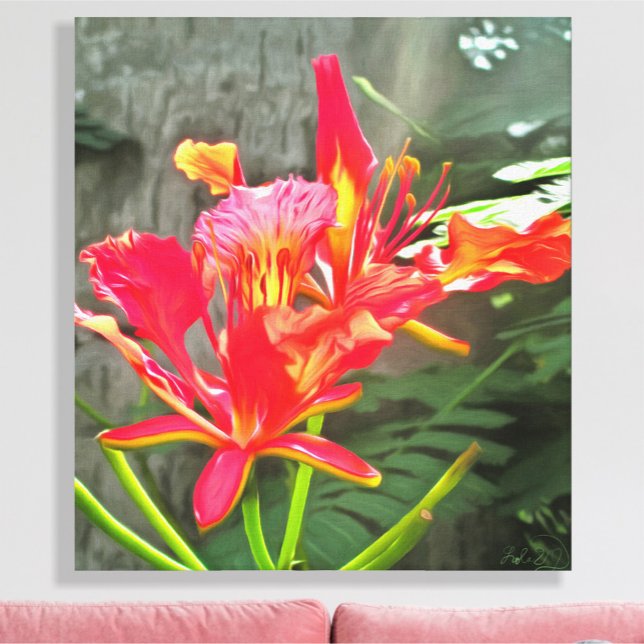 Vallarta Flaming Beauty 1583 Art Leinwanddruck (Von Creator hochgeladen)
