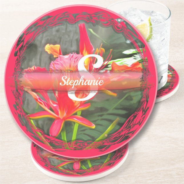 Vallarta Flaming Beauty 1583 Sandstone Getränkeuntersetzer (Von Creator hochgeladen)