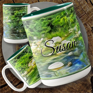 Vallarta-Fluss Süd 0366 Zweifarbige Tasse