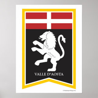 Valle D'Aosta Wappen Locarno Poster
