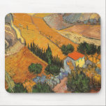 Valle mit Plowman von Vincent van Gogh Mousepad<br><div class="desc">Das Tal mit Plowman Seen From Oove (1889) von Vincent van Gogh ist ein Vintages Landschaftsbild der Kunstlandschaft, das in Post-Impressionismus erbaut wurde. Ein pflügerischer Bauer, der die Felder seines Bauernhofs mit seinem Ochsenkühteam bearbeitet. Ein landwirtschaftliches Alltagsleben Landschaftsbilder mit Bäumen in einem Tal. Über den Künstler: Vincent Willem van Gogh...</div>