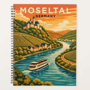 Vallée de la Moselle Allemagne Art de voyage vinta