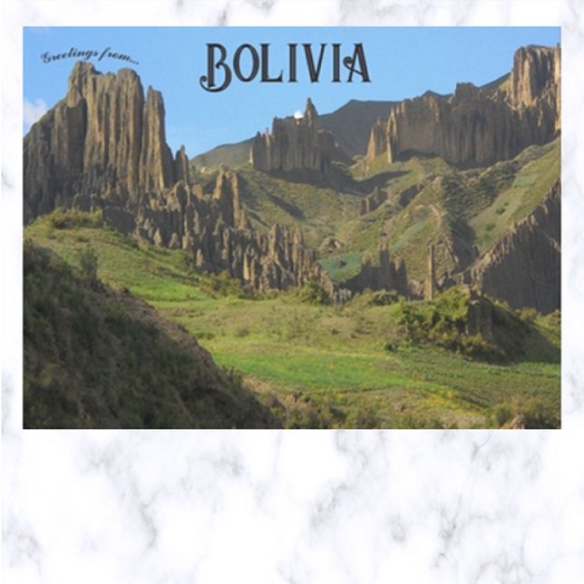Vallée des Âmes Bolivie Carte postale (Créateur téléchargé)