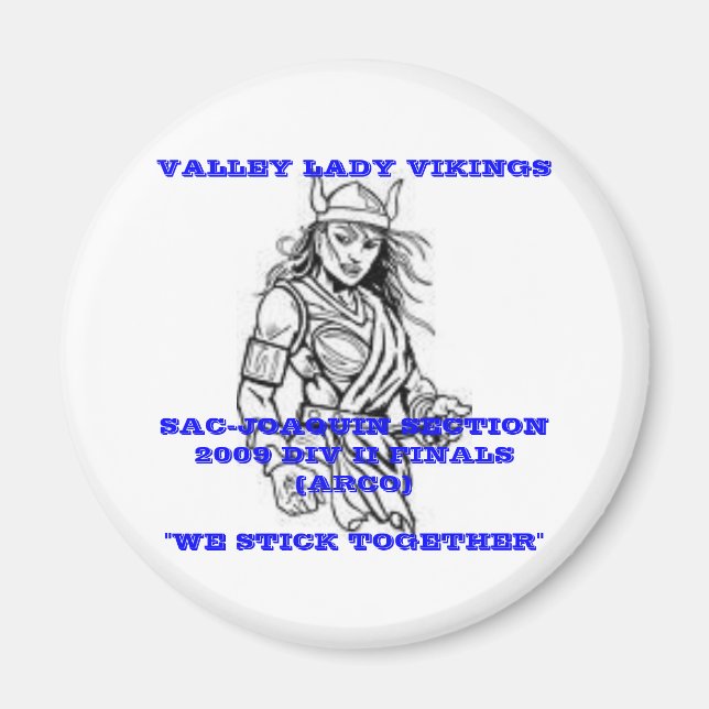 Vallée Lady Vikings Magnet (Devant)
