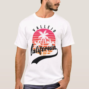 Vallejo, California Retro Sunset Men's T - Shirt
