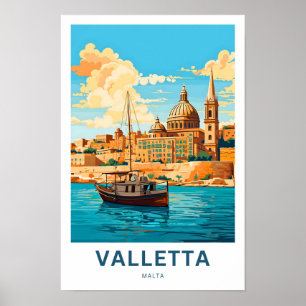 Valleta Malta Travel Print Poster