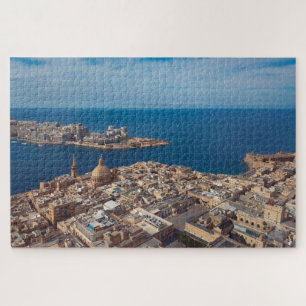 Valletta City Seascape Malta Luftbild