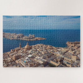 Valletta City Seascape Malta Luftfotografie
