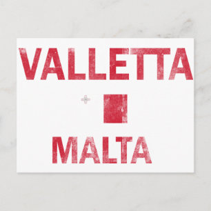 Valletta Malta Designs Postkarte