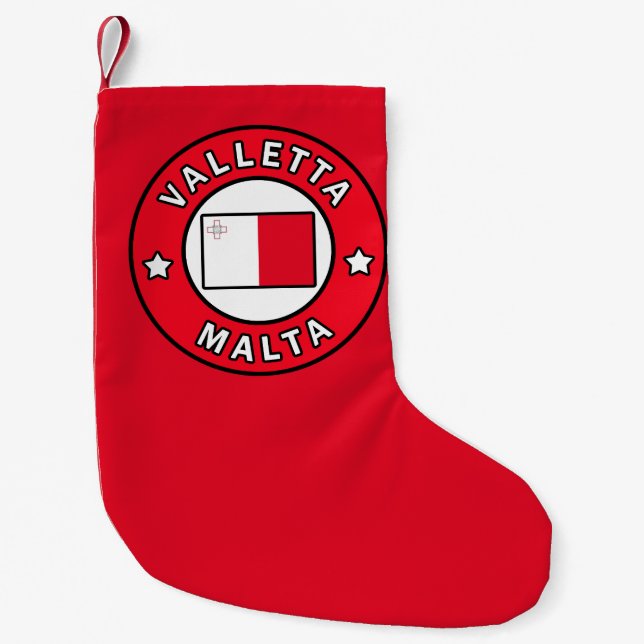 Valletta Malta Kleiner Weihnachtsstrumpf (Vorderseite)