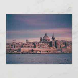 Valletta, Malta, Stadtansicht Postkarte