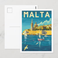 Valletta Malta Vintag Berühmter Reiseort