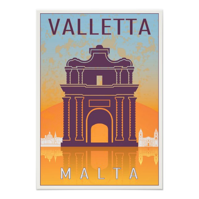 Valletta Vintage poster (Devant)