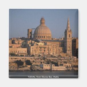 Valletta, von Sliema Bucht, Malta Magnet