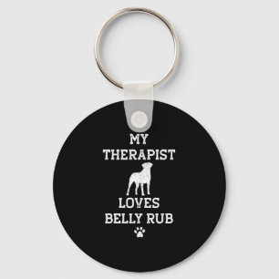 Valley Bulldog Meine Therapeuten Lieben Bauch Rub Schlüsselanhänger